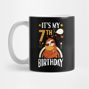 It's My 7th Birthday Sloths Gifts Mug